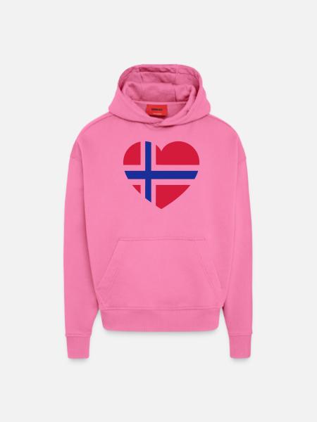 norge - Hoodie- made by SPREAD - AURA PINK