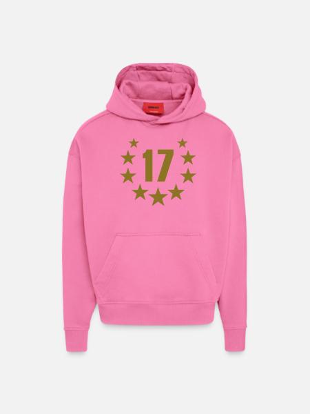 17 deluxe - Hoodie- made by SPREAD  - AURA PINK