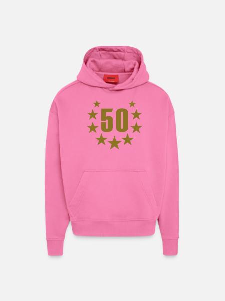 50 deluxe - Hoodie- made by SPREAD - AURA PINK