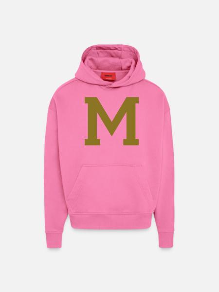 m - buchstabe - Hoodie- made by SPREAD - AURA PINK