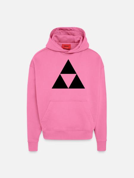 Sierpinski triangle - Hoodie- made by SPREAD  - AURA PINK