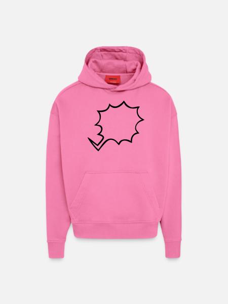 speech bubble - Hoodie- made by SPREAD  - AURA PINK