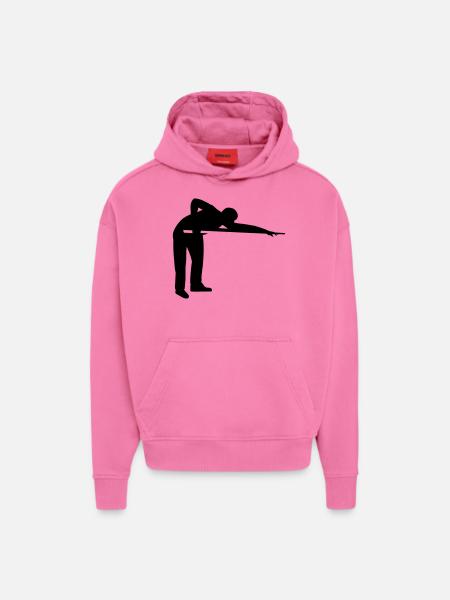 Billard - Sweat à capuche bio épais oversize fabriqué en UE - AURA PINK