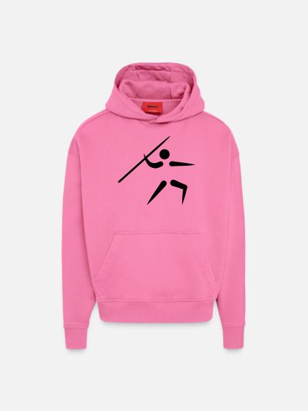 Javelin throw - Hoodie- made by SPREAD - AURA PINK