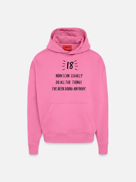 18 - Hoodie- made by SPREAD  - AURA PINK