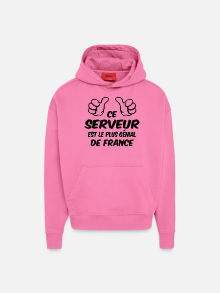 BEST SERVER - Hoodie- made by SPREAD  - AURA PINK