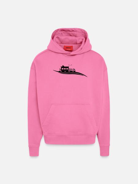 Hausboot Welle - Hoodie- made by SPREAD - AURA PINK