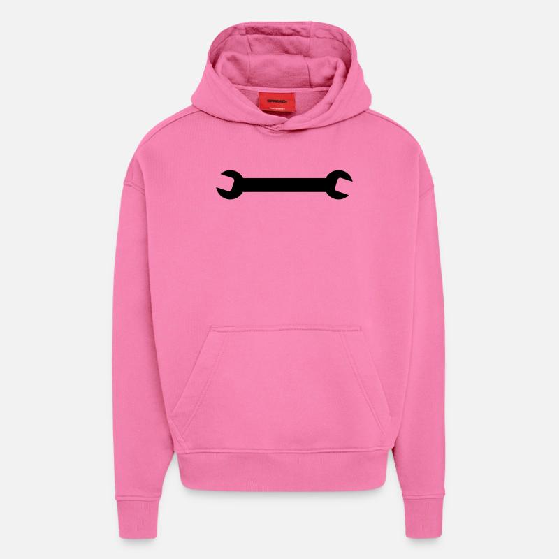 Clé - Sweat à capuche bio épais oversize fabriqué en UE - AURA PINK