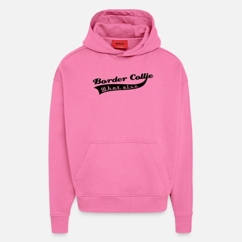Border Collie - Hoodie- made by SPREAD  - AURA PINK