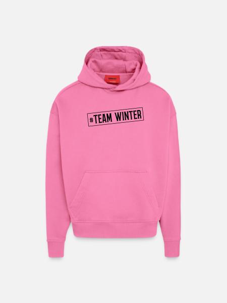 winter team - Hoodie- made by SPREAD - AURA PINK