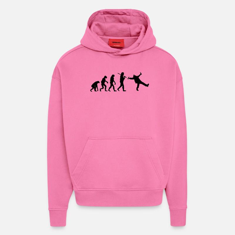 Evolution : Drunk - Hoodie- made by SPREAD  - AURA PINK