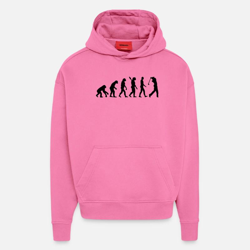 Evolution Golf - Hoodie- made by SPREAD - AURA PINK