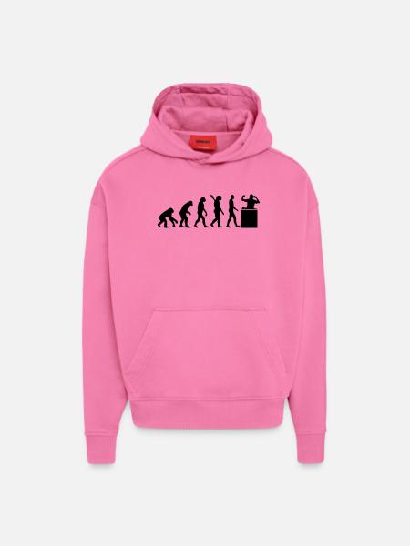 Evolution DJ - Hoodie- made by SPREAD  - AURA PINK