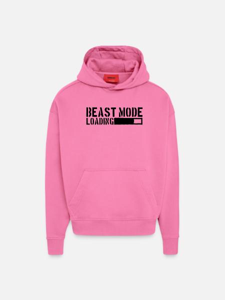 Beast Mode Loading Power - Hoodie- made by SPREAD  - AURA PINK