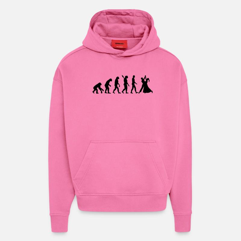 Valse - Sweat à capuche bio épais oversize fabriqué en UE - AURA PINK