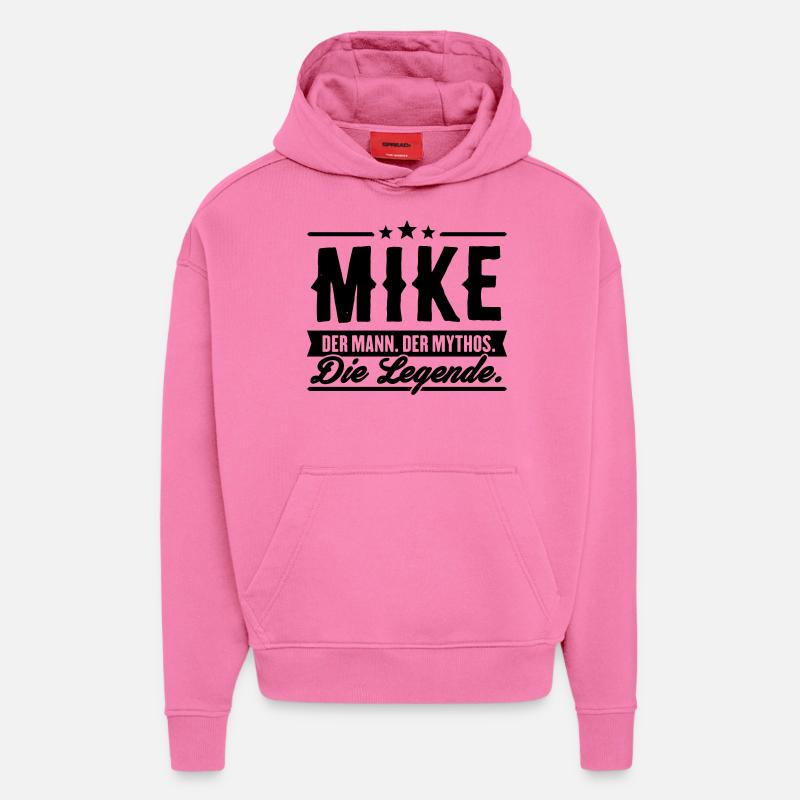 Man Myth Legend Mike - Hoodie- made by SPREAD  - AURA PINK