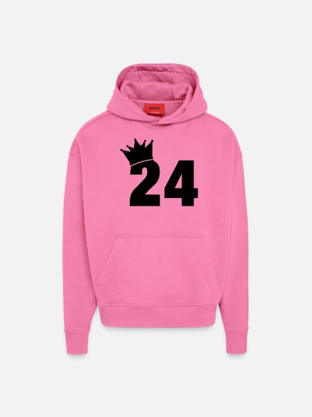 24_krone_f1 - Hoodie- made by SPREAD - AURA PINK