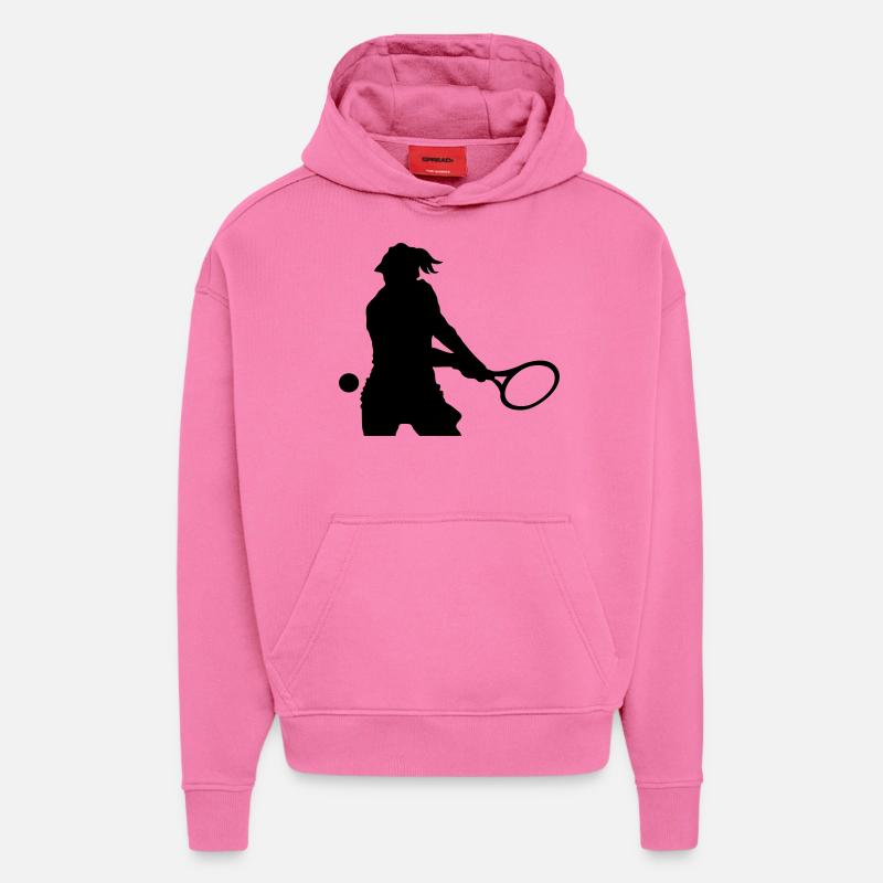 Tennis - Hoodie- made by SPREAD  - AURA PINK
