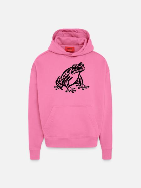 frog animal - Hoodie- made by SPREAD - AURA PINK