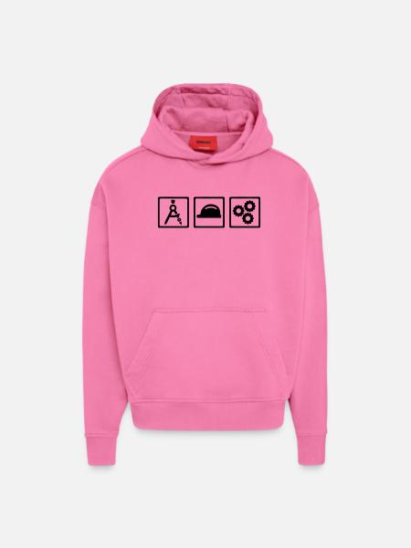 Engineer - Hoodie- made by SPREAD - AURA PINK