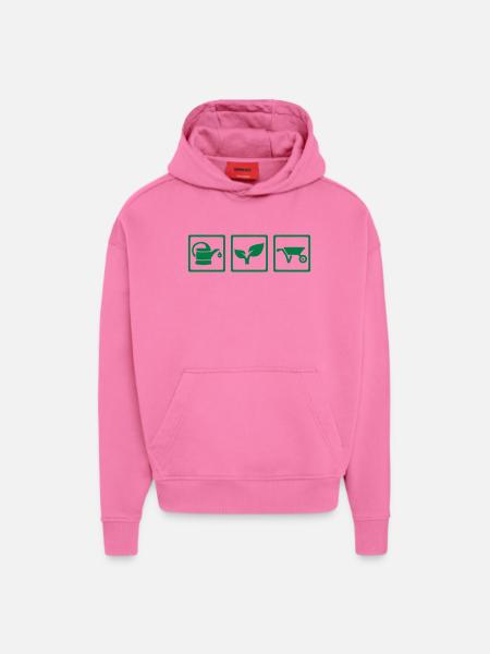 Gardener - Hoodie- made by SPREAD  - AURA PINK