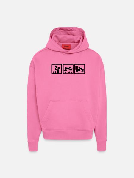 party (two) - Hoodie- made by SPREAD  - AURA PINK