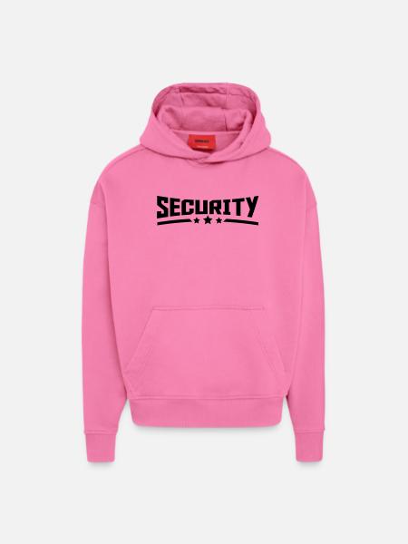 security_design_star_r1 - Hoodie- made by SPREAD - AURA PINK