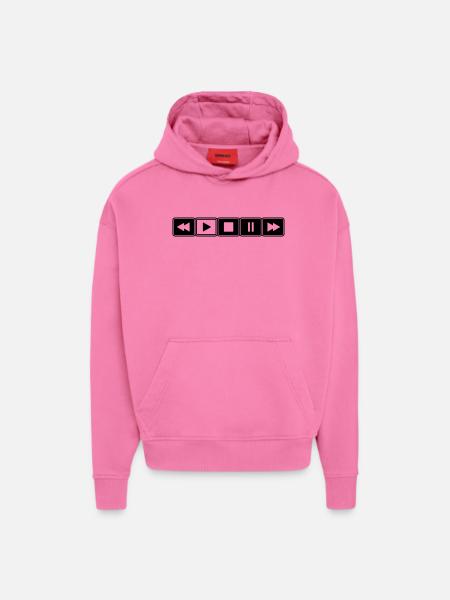 Music player - Hoodie- made by SPREAD - AURA PINK