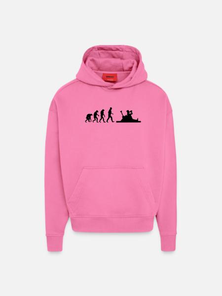 baustelle evolution - Hoodie- made by SPREAD - AURA PINK