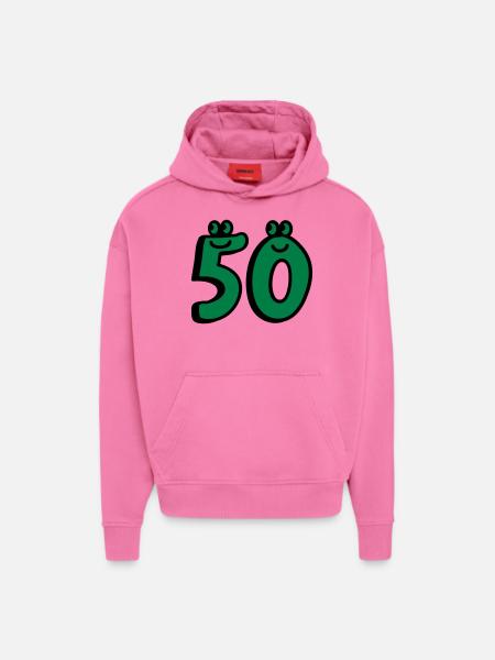 50 - Fifty - Hoodie- made by SPREAD - AURA PINK