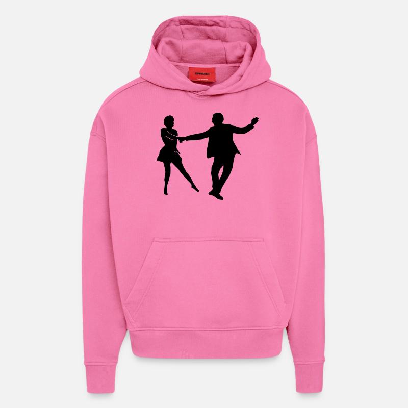 west coast swing dancer - Hoodie- made by SPREAD  - AURA PINK