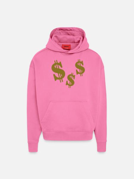 Dollar - Hoodie- made by SPREAD - AURA PINK