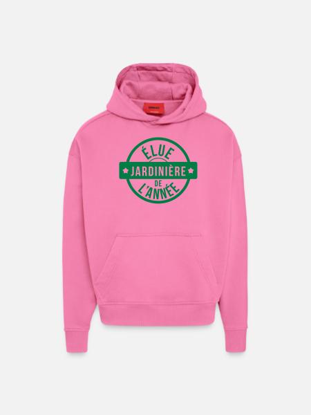 élue Jardinière de l'année ! - Hoodie- made by SPREAD - AURA PINK