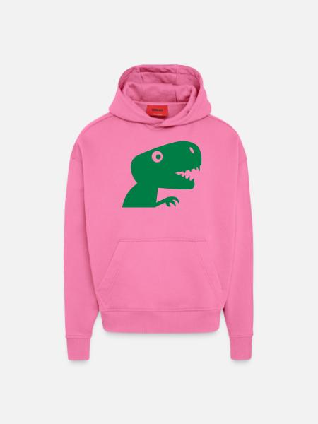 T-Rex - Hoodie- made by SPREAD  - AURA PINK