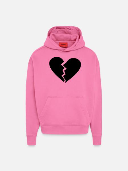 love broken heart - Hoodie- made by SPREAD - AURA PINK