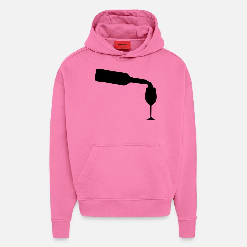 Wein - Hoodie- made by SPREAD - AURA PINK