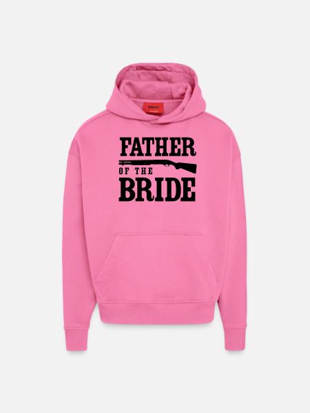 Father of the Bride Shotgun - Hoodie- made by SPREAD  - AURA PINK