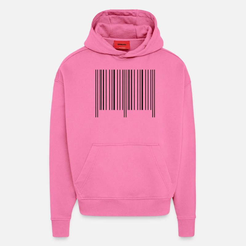 strichcode - Hoodie- made by SPREAD  - AURA PINK