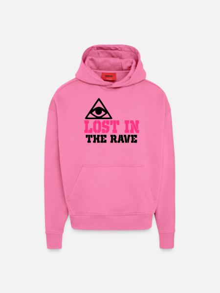 lost in the rave - Hoodie- made by SPREAD - AURA PINK