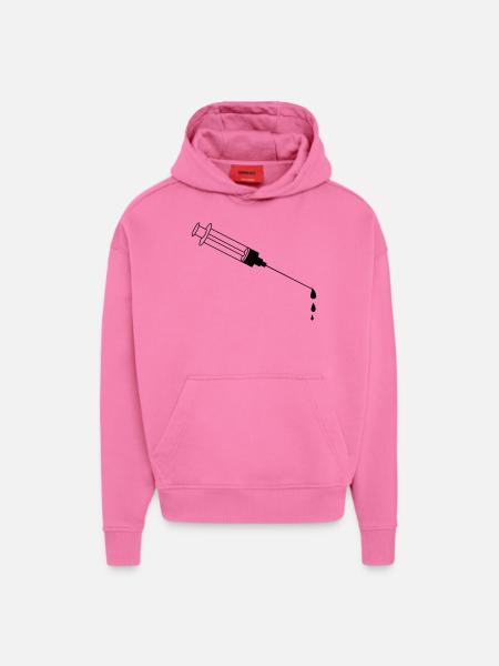 Blood Syringe - Hoodie- made by SPREAD  - AURA PINK