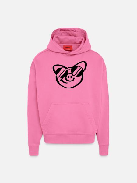 Cool Pig Face - Hoodie- made by SPREAD - AURA PINK