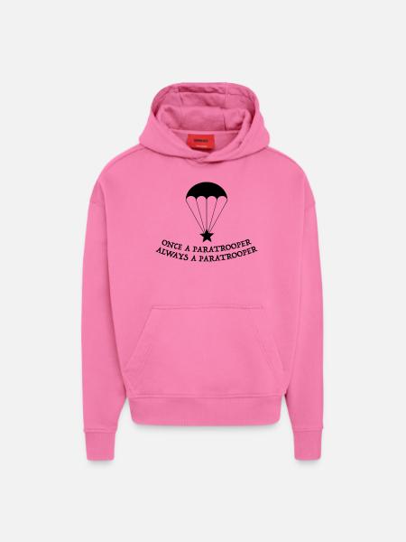 paratrooper veteran - Hoodie- made by SPREAD  - AURA PINK