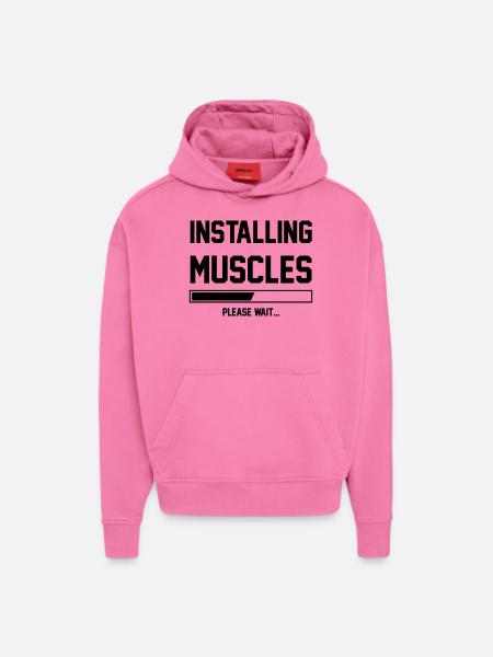 Muscles - Hoodie- made by SPREAD  - AURA PINK
