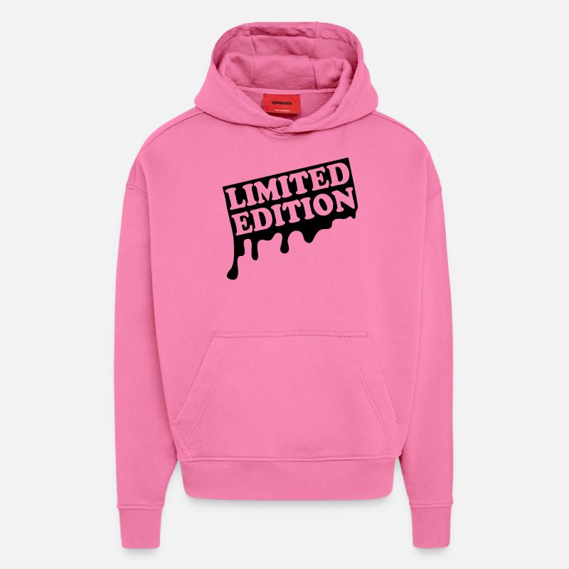 limited edition graffiti 2ke - Sweat à capuche bio épais oversize fabriqué en UE - AURA PINK