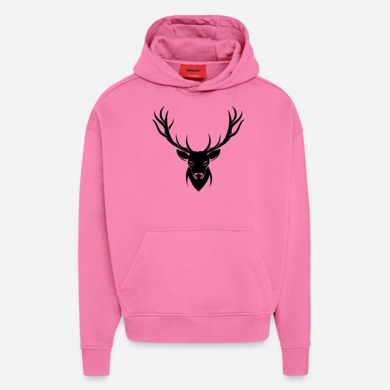 Hirsch - Hoodie- made by SPREAD  - AURA PINK