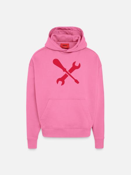 tools - Hoodie- made by SPREAD - AURA PINK