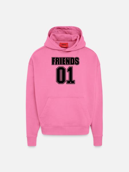 Best Friends Forever / Friends Gift 2 - Hoodie- made by SPREAD  - AURA PINK