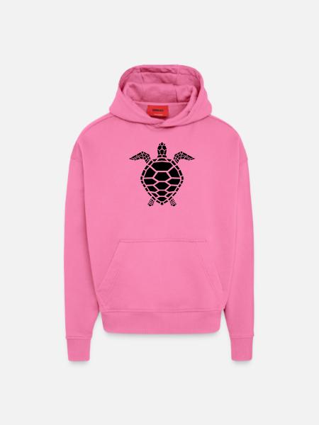 sea turtle - Hoodie- made by SPREAD - AURA PINK
