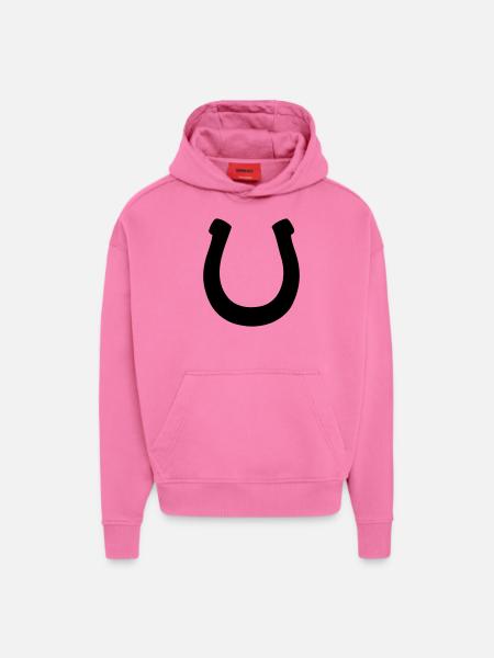 Sabots - Sweat à capuche bio épais oversize fabriqué en UE - AURA PINK