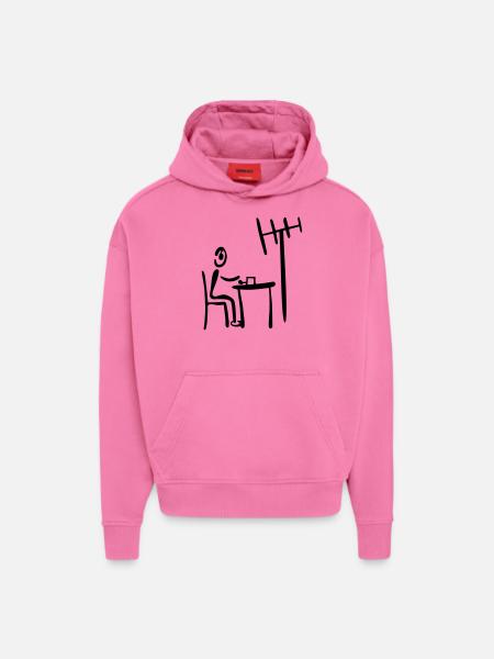 Morse - Hoodie- made by SPREAD  - AURA PINK